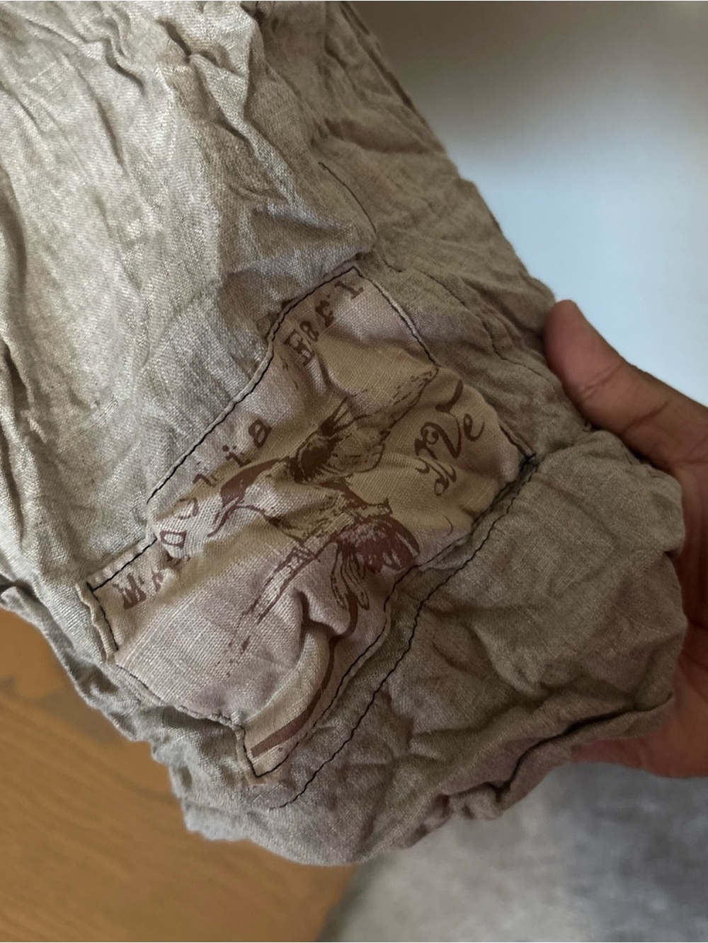Magnolia Pearl Eliza Linen Top in Stalk NWT O/S Rare lagenlook - Picture 4 of 5